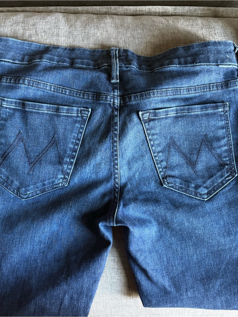 Mother Jeans Women's in Dark Blue Denim